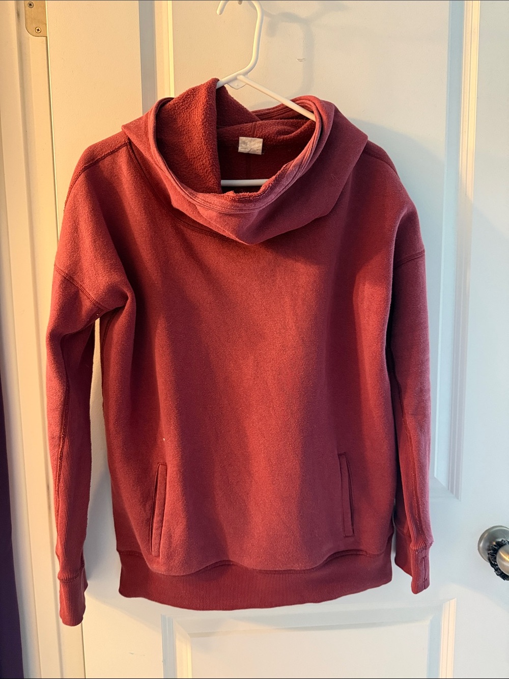 ZYIA Women's Cowl Neck Pullover Sweater - Rosewood